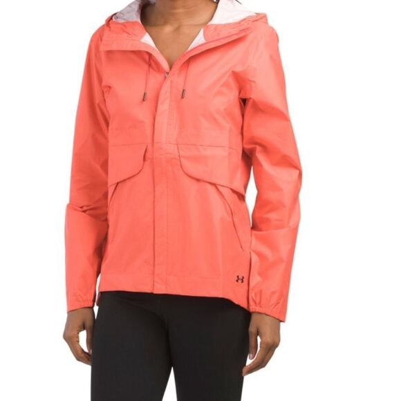 NWT Under Armour Women's Cloudstrike Shell In Neon Pink sz S - Picture 1 of 4
